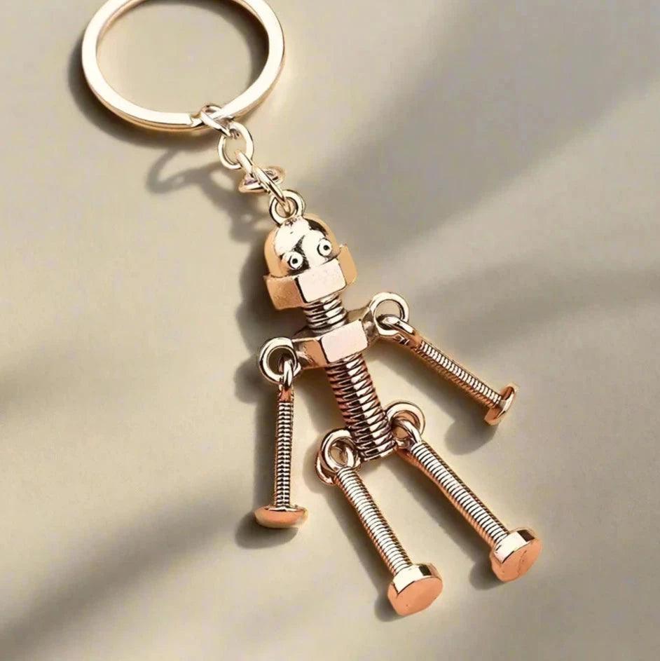 Unique Keychains - Vintage Robot - Movable Joint Robot Keyrings - TSKC9 - Touchy Style