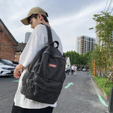 Vintage Canvas College Cool Backpack Laptop Denim School Bag GZ247 - Touchy Style .