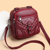 Vintage Soft Leather Small Bag - Cool Backpack RV243 - Touchy Style