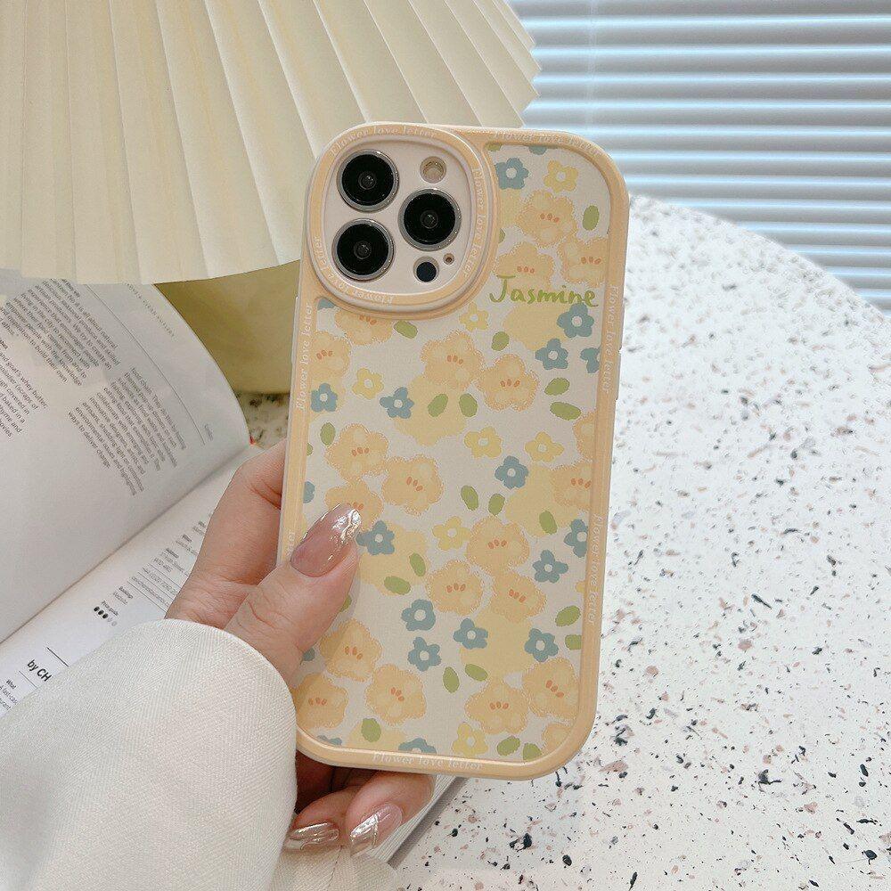 Vintage Sweet Yellow Flowers Phone Cases for iPhone 14, 13, 11, 12, Pro Max, 14 Plus, XR, XS Max, 8 Plus - Touchy Style