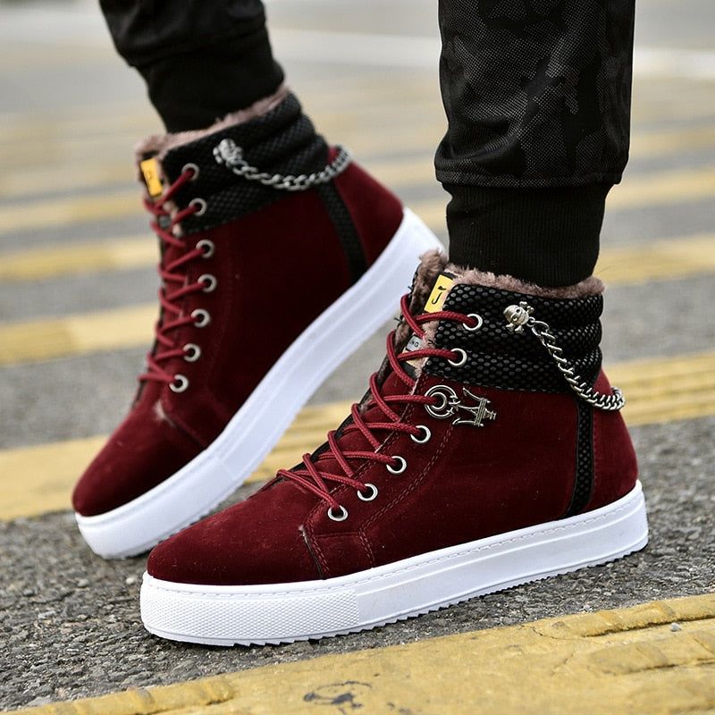 Canvas high top outlet boots