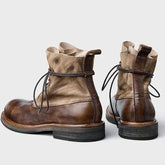 Warm Leather Ankle Boots Men&