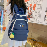 Waterproof Nylon Solid Cool Backpack RX443- Korean Style For Teenagers - Touchy Style