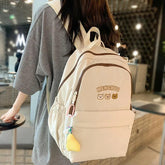 Waterproof Nylon Solid Cool Backpack RX443- Korean Style For Teenagers - Touchy Style