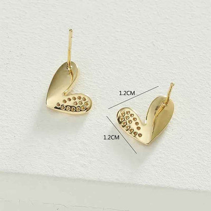 White Drop Earrings Charm Jewelry ECJXYO01 Sweet Heart Pattern Accessories - Touchy Style