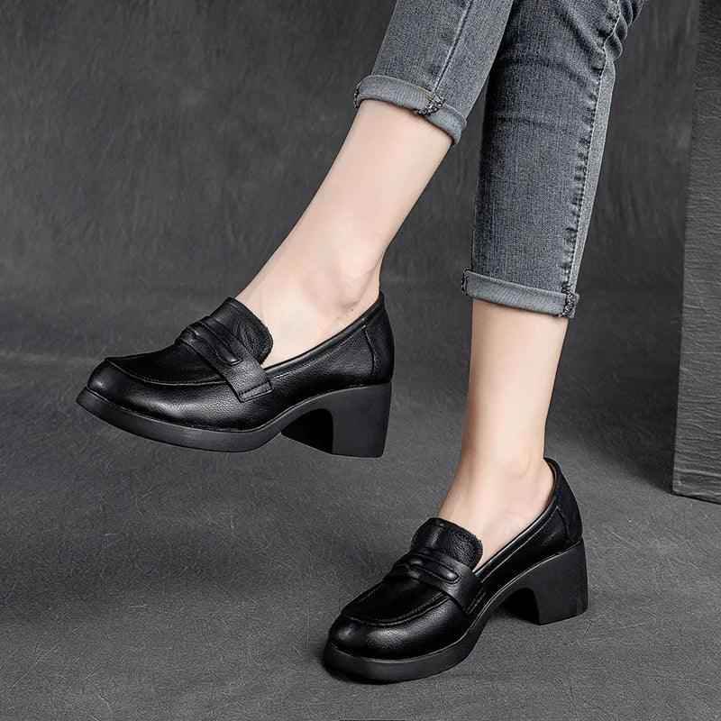 Genuine leather pumps online