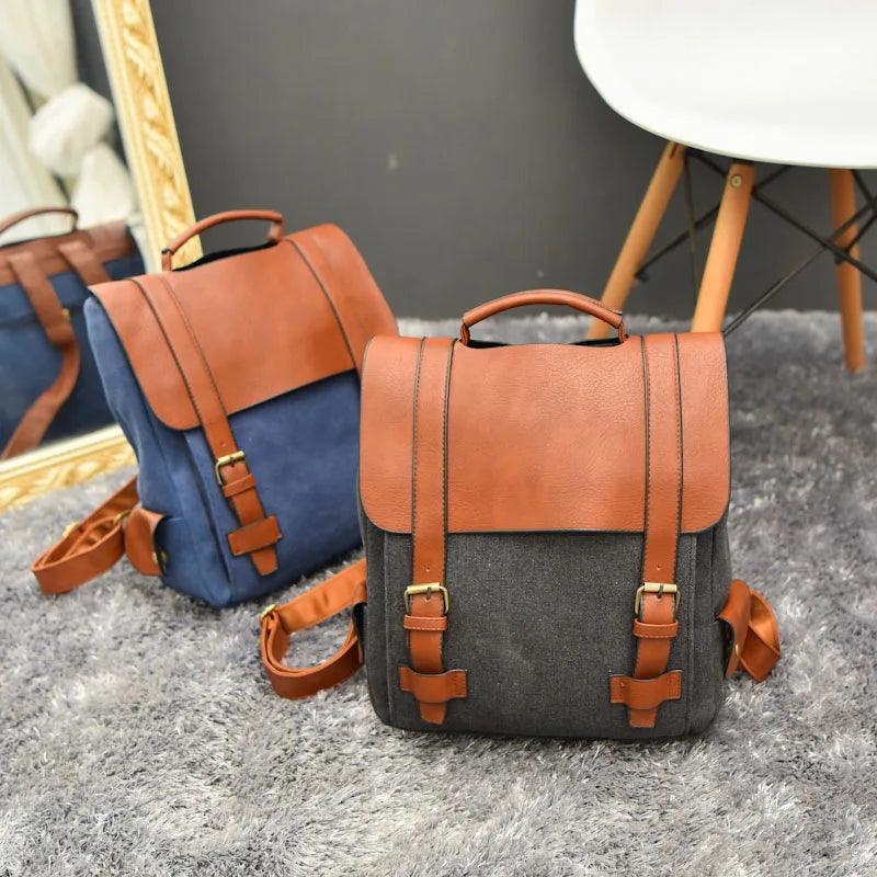 XA29H Vintage Canvas Cool Backpacks School Bags for Teenage Girls