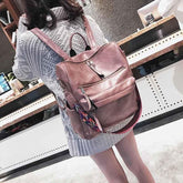 XA529H Leather Cool Backpacks: Students School & Multifunction Travel Bags - Touchy Style .