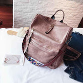 XA529H Leather Cool Backpacks: Students School & Multifunction Travel Bags - Touchy Style .