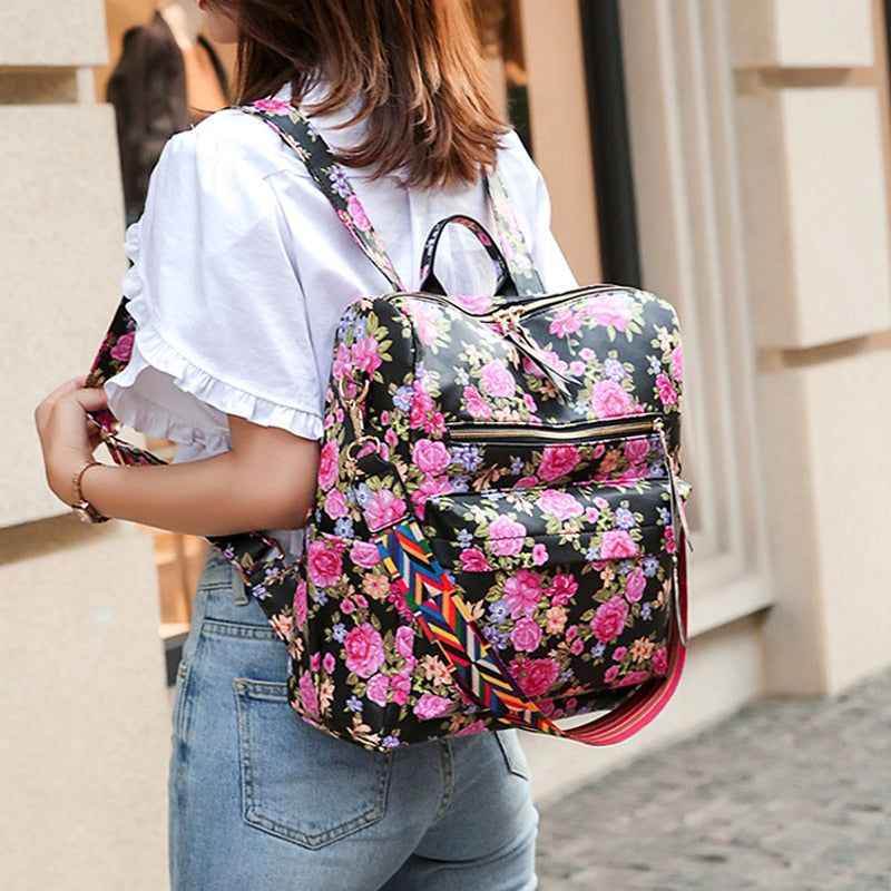 XA529H Leather Cool Backpacks Students School Multifunction Travel Bags