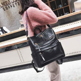 XA529H Leather Cool Backpacks: Students School & Multifunction Travel Bags - Touchy Style .