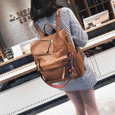 XA529H Leather Cool Backpacks: Students School & Multifunction Travel Bags - Touchy Style .