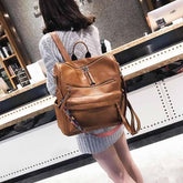 XA529H Leather Cool Backpacks: Students School & Multifunction Travel Bags - Touchy Style .