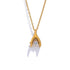 YH3800A Necklace Charm Jewelry - Golden Stainless Steel - Small Pendant - Touchy Style