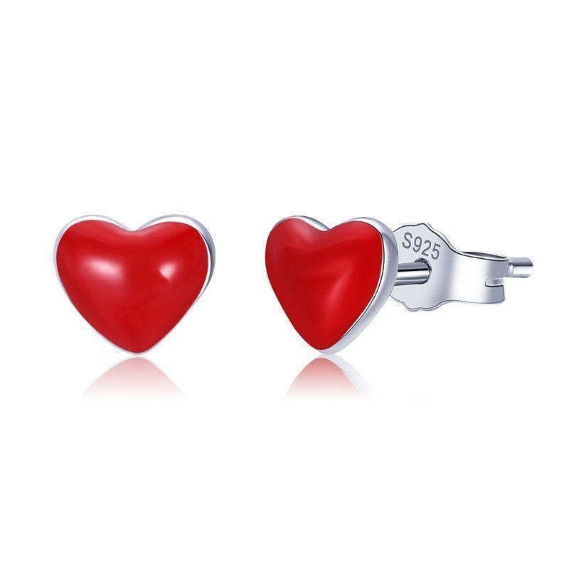 Stainless Steel Cute Pet Earrings Heart shaped Cat Paw Stud - Temu