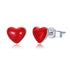 100% 925 Sterling Silver Earrings Charm Jewelry WOS49 Tiny Heart - Touchy Style