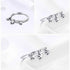 100% 925 Sterling Silver Glittering Heart Clear Finger Rings Charm Jewelry - SCR215 - Touchy Style