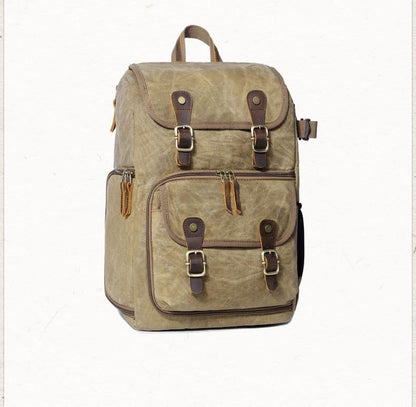 2021 Cool Backpacks Waterproof Canvas Leather Rucksacks Multifunction Fashion 