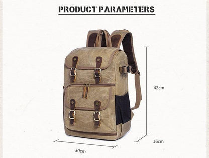 2021 Cool Backpacks Waterproof Canvas Leather Rucksacks Multifunction Fashion 