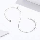 925 Sterling Silver Anklet Charm Jewelry Single Star SCT009 - Touchy Style .