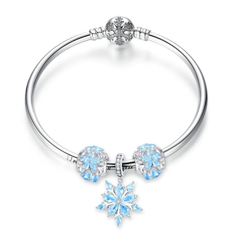Snowflake and Crystal Chain Bracelet – ALEX AND ANI