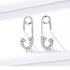 925 Sterling Silver Earrings Charm Jewelry Love Pin 