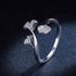 925 Sterling Silver Ginkgo Leaf Finger Rings - Charm Jewelry (GX308) - Touchy Style