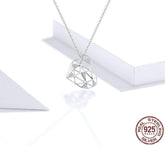 925 Sterling Silver Necklaces Charm Jewelry Big Heart SCN364 - Touchy Style .