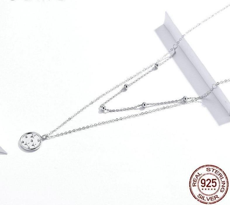 925 Sterling Silver Necklaces Charm Jewelry Chain Star SCN365 - Touchy Style