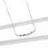 925 Sterling Silver - Necklaces Charm Jewelry - Clear Wave - BSN130 - Touchy Style