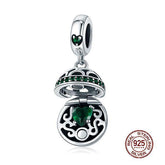 925 Sterling Silver Pendant Charm Jewelry WOS10 Ball Love Gift Without Chain - Touchy Style .