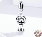 925 Sterling Silver Pendent Charm Jewelry Bako Dog SCC1320 - Touchy Style .