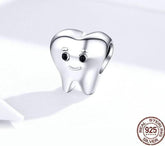 925 Sterling Silver Pendent Charm Jewelry Lovely Tooth SCC1401 - Touchy Style .