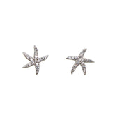 925 Sterling Silver Sea Star Stud Earrings Charm Jewelry - Touchy Style .