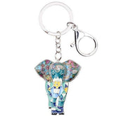 Jungle Animal An Elephant Pattern Unique Key Chain BOS0105 - Touchy Style .