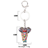 Jungle Animal An Elephant Pattern Unique Key Chain BOS0105 - Touchy Style .