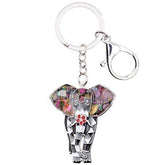 Jungle Animal An Elephant Pattern Unique Key Chain BOS0105 - Touchy Style .