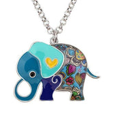 Acrylic An Elephant Cartoon Pattern Necklace Charm Jewelry BJS1146 - Touchy Style .