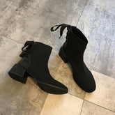 Ankle Boots Fashion Comfortable Socks Thick Women&