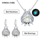 Bat Pearl Pendant Charm Jewelry - JOS0340 - Without Chain - Touchy Style