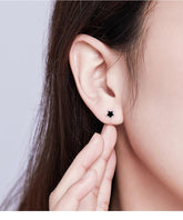 Black Mini Star - Stud Earrings Charm Jewelry - BSE275 - Touchy Style