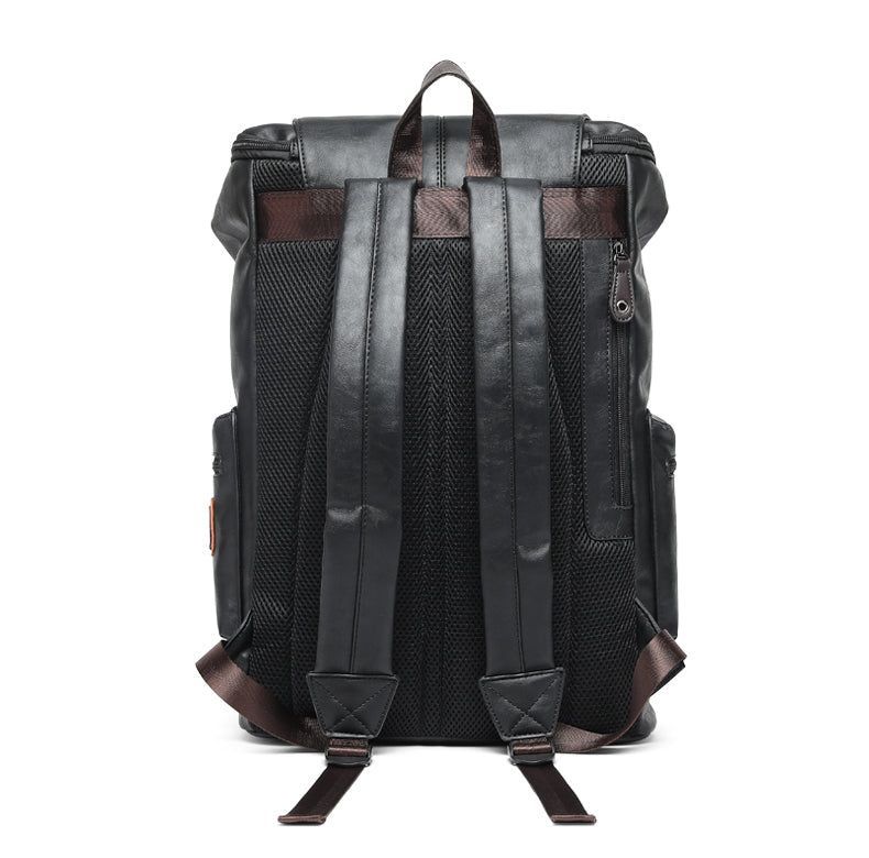 Source SB158 Luxury designer mens waterproof pu back pack bag high quality  logo custom pu leather backpack men on m.