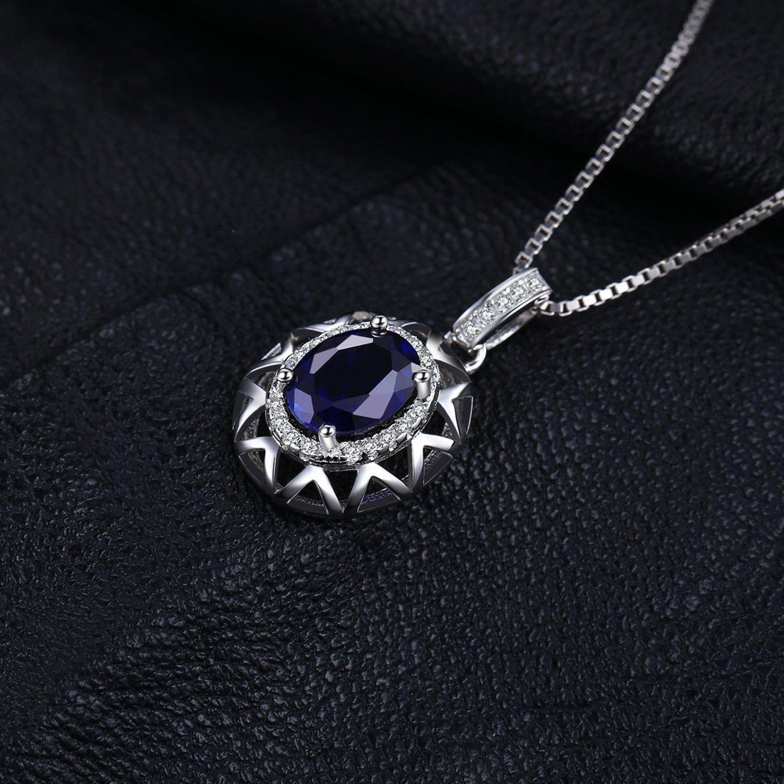 Blue Sapphire Pendant Charm Jewelry Without Chain - JOS0327 - Touchy Style