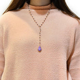 Bohemia Purple Crystal NKS211 Long Necklaces Charm Jewelry - Touchy Style