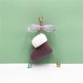 Boots Unique Keychains - Cute Bow Pendant - Cartoon Plush Ring - Touchy Style