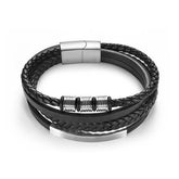 Bracelet Charm Jewelry 2021 woven Multi-layer Accessory Stainless Steel Leather Bracelet For Unisex - Touchy Style