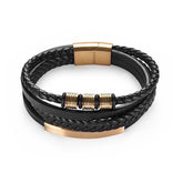 Bracelet Charm Jewelry 2021 woven Multi-layer Accessory Stainless Steel Leather Bracelet For Unisex - Touchy Style .