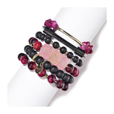 Bracelet Charm Jewelry Set 2021 Fashion Multi-layer Bangles Natural Stone Tiger Eye - Touchy Style .