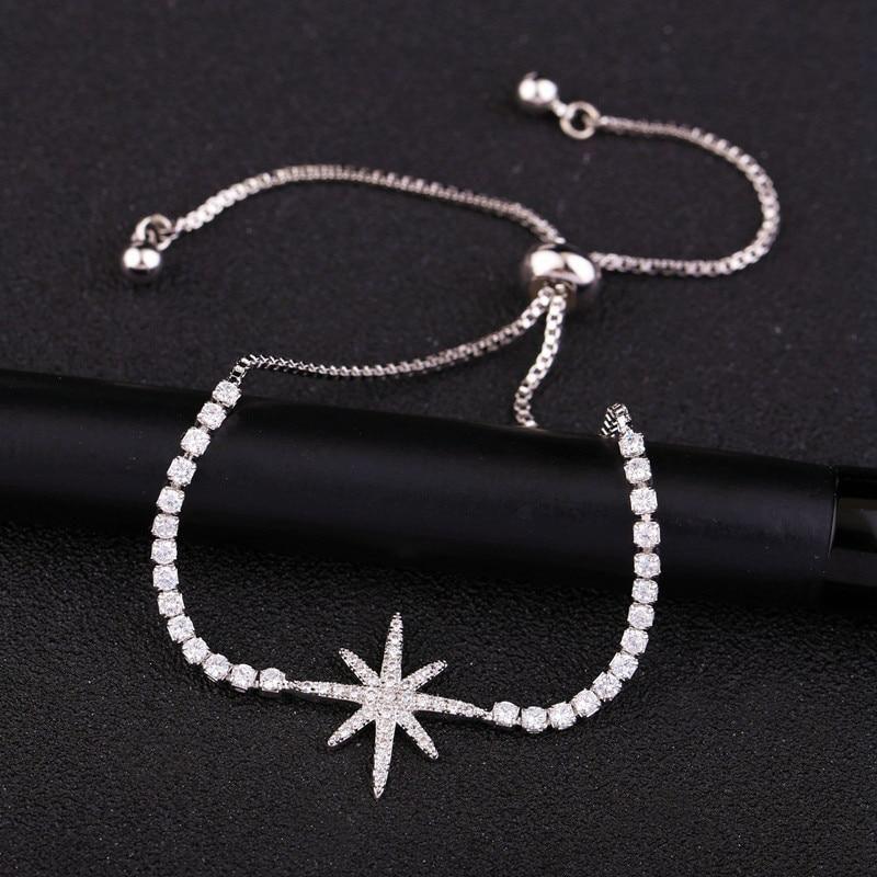 Bracelet Charm Jewelry Trendy Crystal Star Simple Elegant Adjustable Bracelet 2021 - Touchy Style