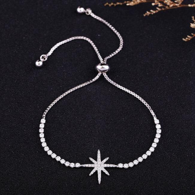 Bracelet Charm Jewelry Trendy Crystal Star Simple Elegant Adjustable Bracelet 2021 - Touchy Style